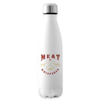 Meat Whisperer BBQ Pitmaster Humor - Isolierflasche - Weiß - Rechts
