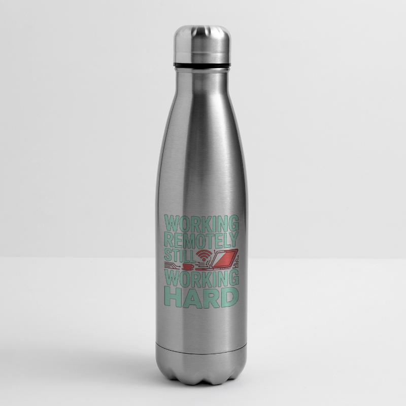 Remote Developer Working Remotely Web Programmer Insulated Water Bottle