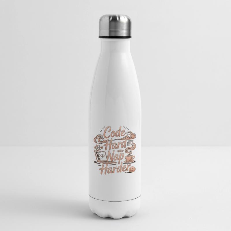 Remote Developer Code Hard Nap Harder Remote Coder Isolierflasche