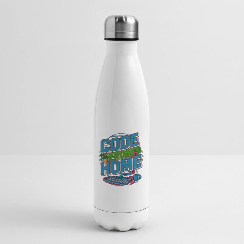 Remote Developer Code From Home Software Developer Isolierflasche