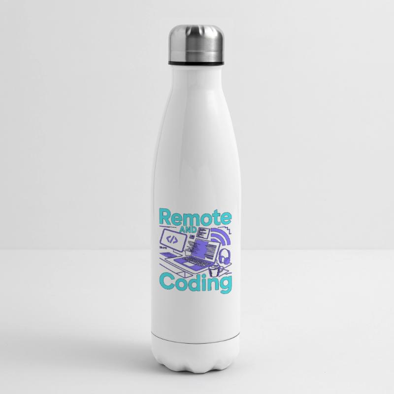 Remote Developer Remote And Coding Web Programmer Isolierflasche