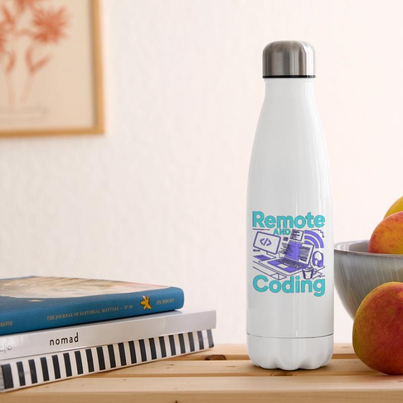 Remote Developer Remote And Coding Web Programmer Isolierflasche