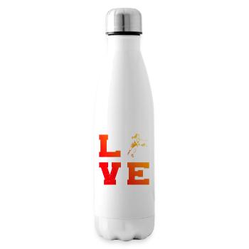 Pickleball athlete Geschenkidee für den Geburtstag - Isolierflasche - Weiß - Rechts