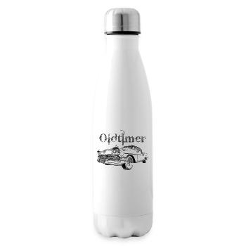 Oldtimer - Isolierflasche - Weiß - Rechts