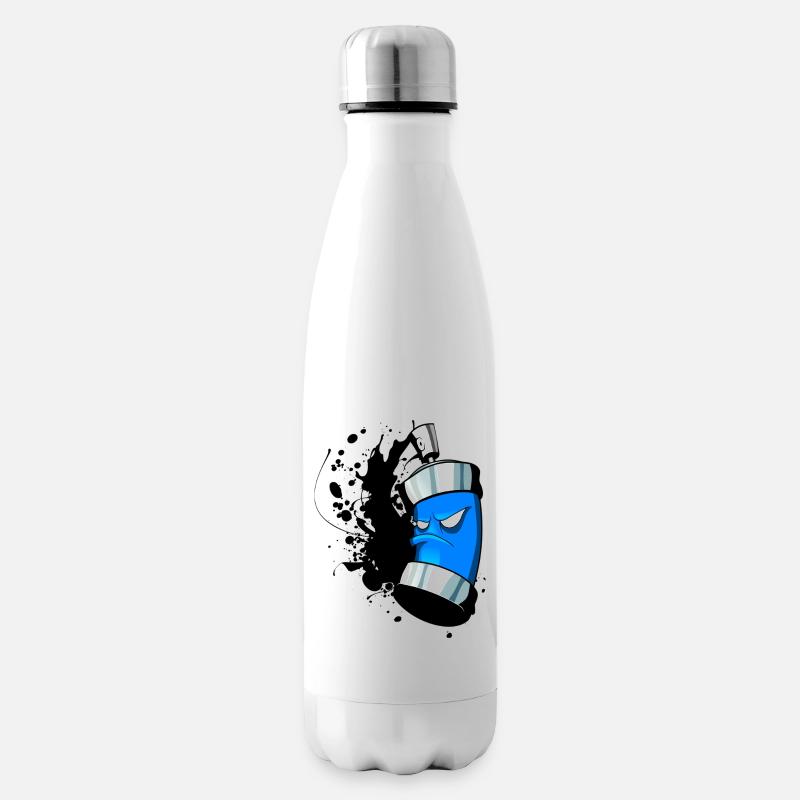 Malerei2 - Isolierflasche - Weiß