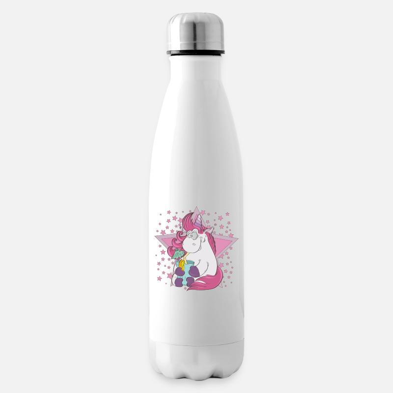 licorne - Bouteille isotherme - blanc