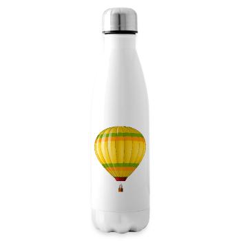 Modern hot air balloon - Insulated Water Bottle - white - Right