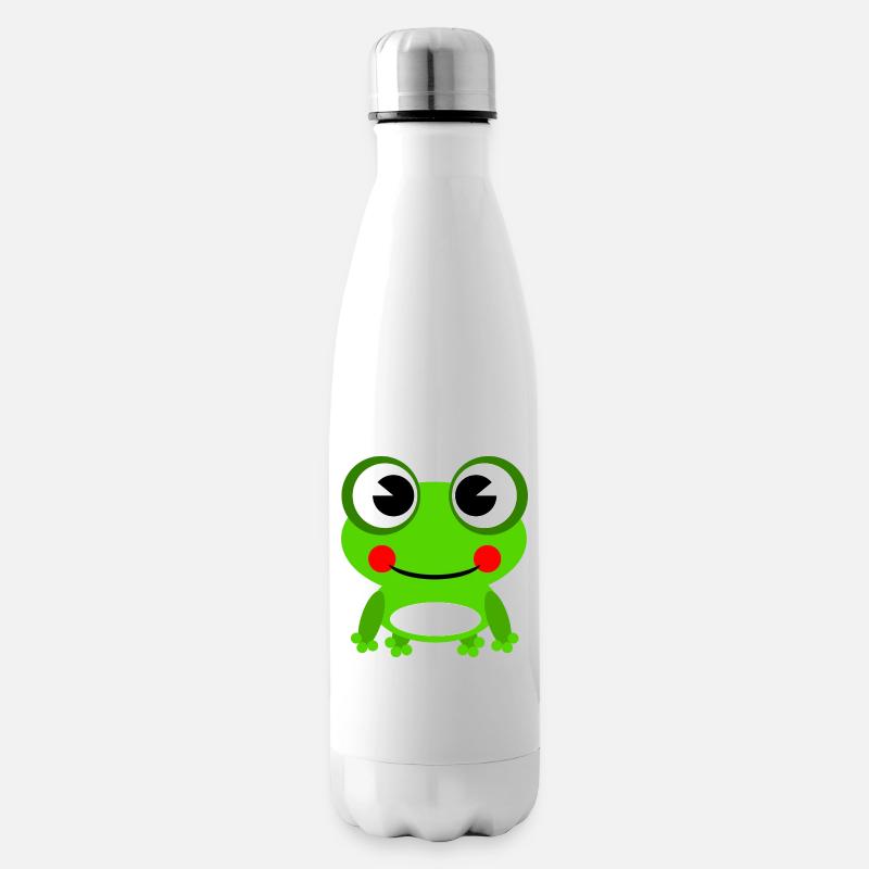 Frosch - Isolierflasche - Weiß