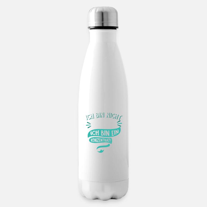 Ich bin nicht klein Ich bin ein Konzentrat Spruch - Isolierflasche - Weiß