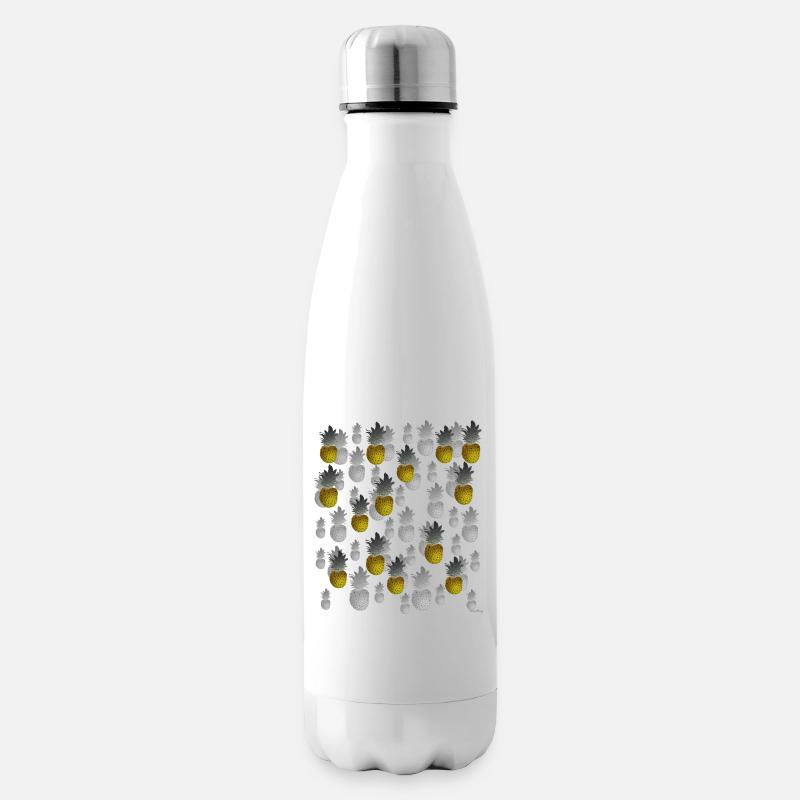 pineapple - Insulated Water Bottle - white