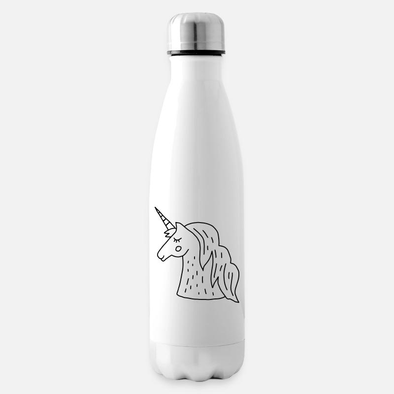 Einhorn - Isolierflasche - Weiß
