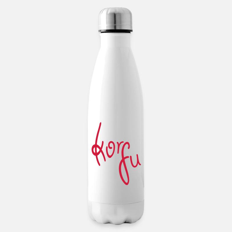 Corfu - Insulated Water Bottle - white