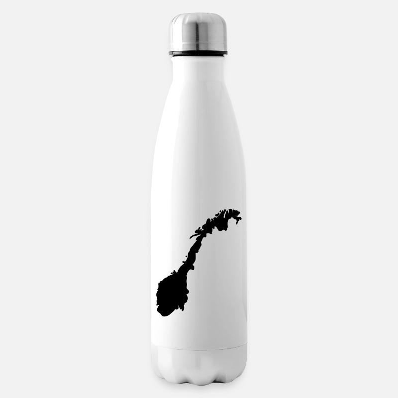 Norwegen - Isolierflasche - Weiß