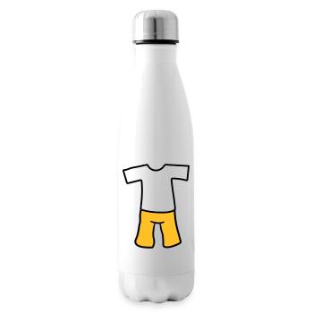 t shirt oberteil kleidung hose anziehen kurze shor - Isolierflasche - Weiß - Rechts