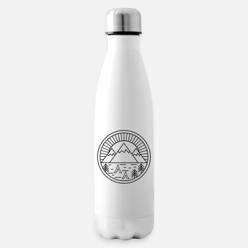 Camping - Isolierflasche - Weiß