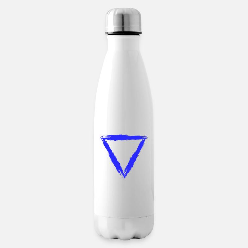 Element Symbol Wasser - Isolierflasche - Weiß