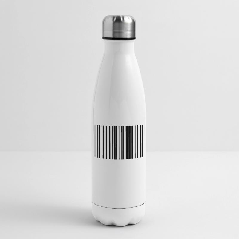 Striped barcode code strip Insulated Water Bottle