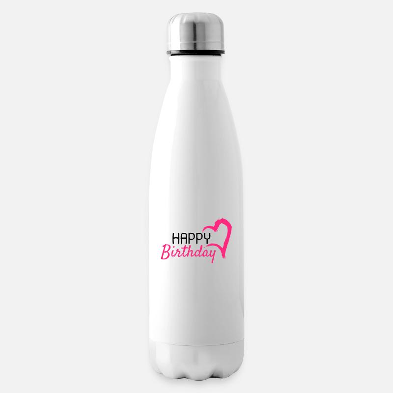 joyeux anniversaire - Bouteille isotherme - blanc