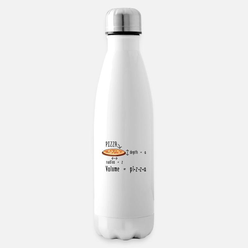 Mathematiker Pizza | Mathe Mathematik Geschenkidee - Isolierflasche - Weiß