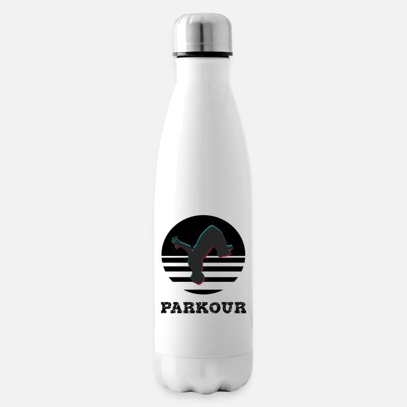 Parkour - Isolierflasche - Weiß
