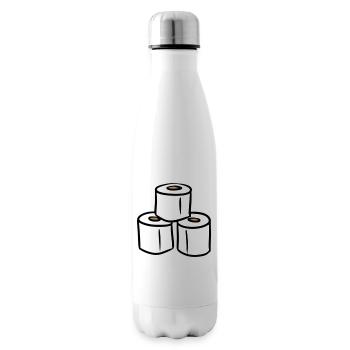PQ Tour de papier toilette - Bouteille isotherme - blanc - Droite