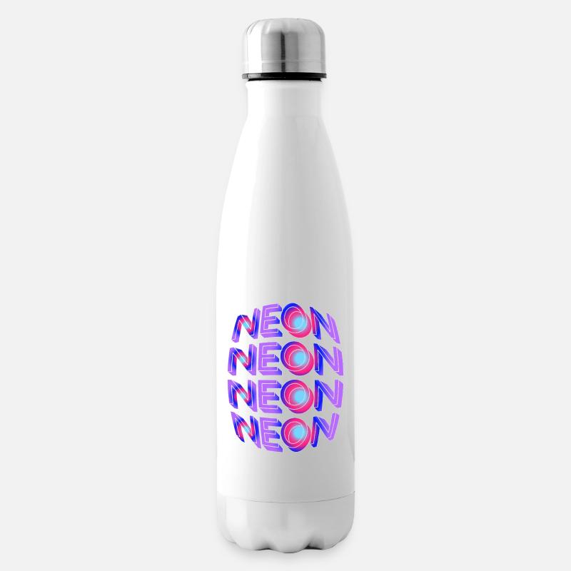 Neon - Isolierflasche - Weiß