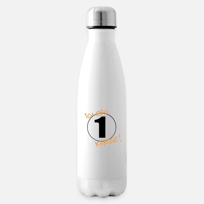 Ich bin erste Klasse! - Isolierflasche - Weiß