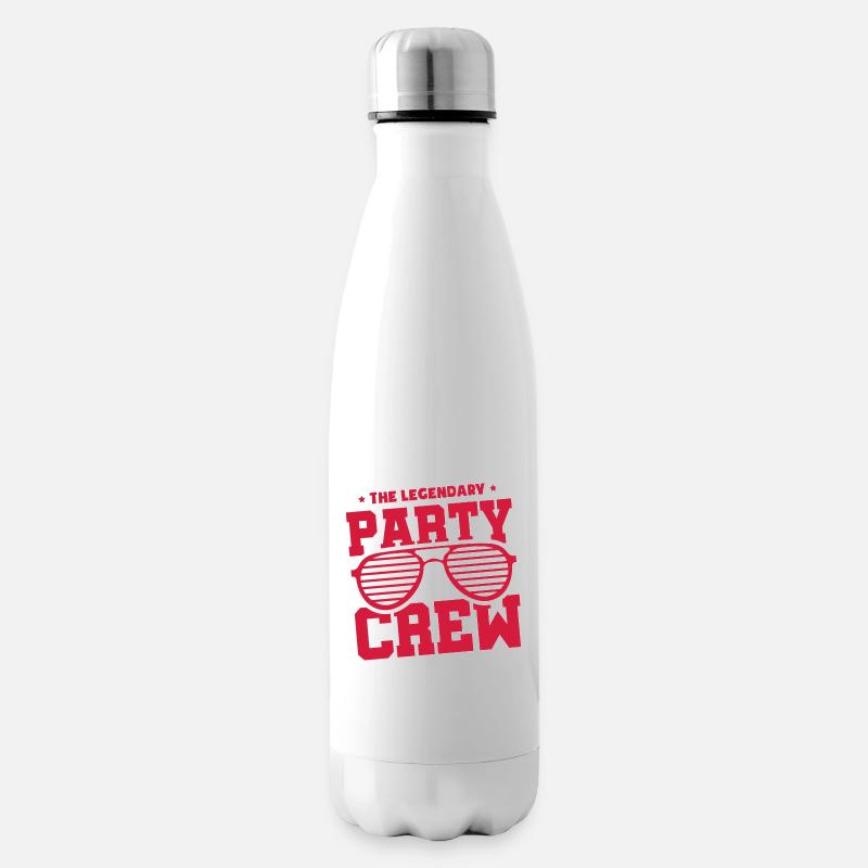 Party Crew - Isolierflasche - Weiß