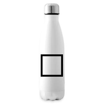 Dickes Viereck - Isolierflasche - Weiß - Rechts