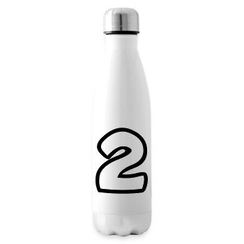 2 - Insulated Water Bottle - white - Right