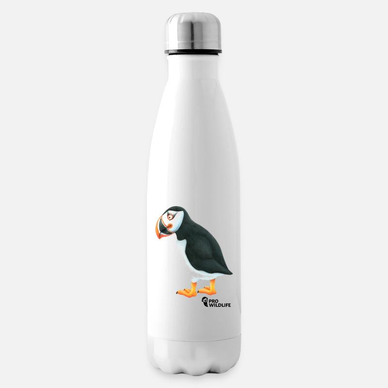 Papageitaucher Pro Wildlife - Isolierflasche - Weiß