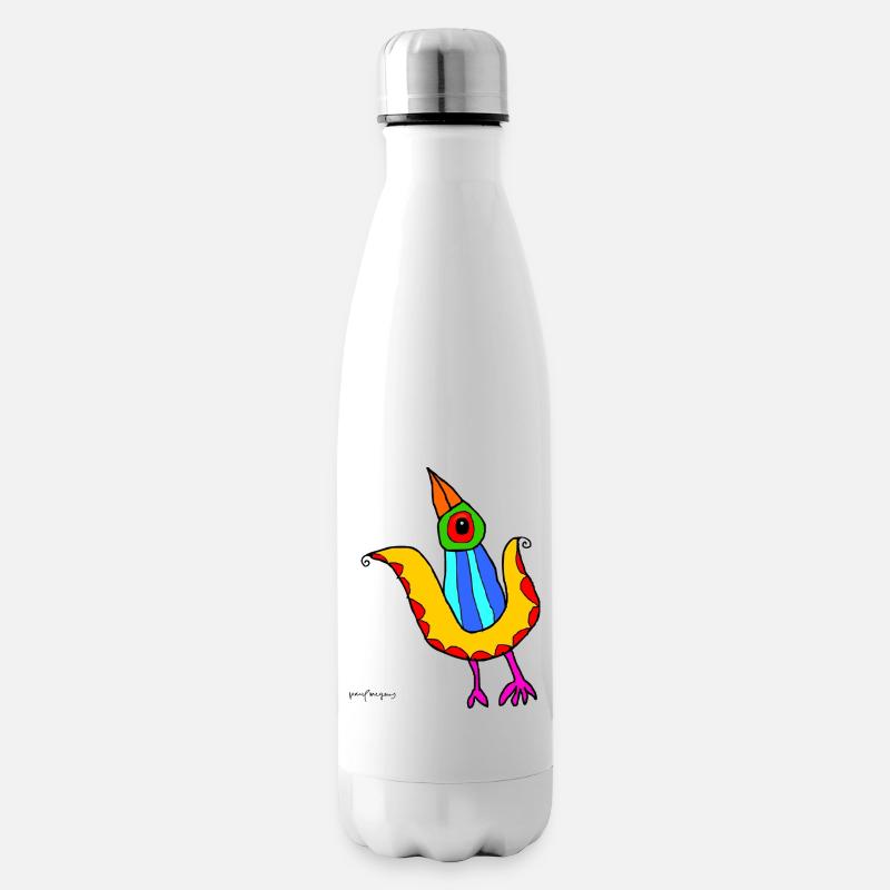 oiseau 9 - Bouteille isotherme - blanc