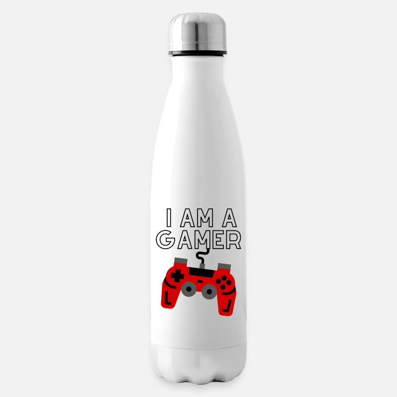 I am a gamer - Isolierflasche - Weiß