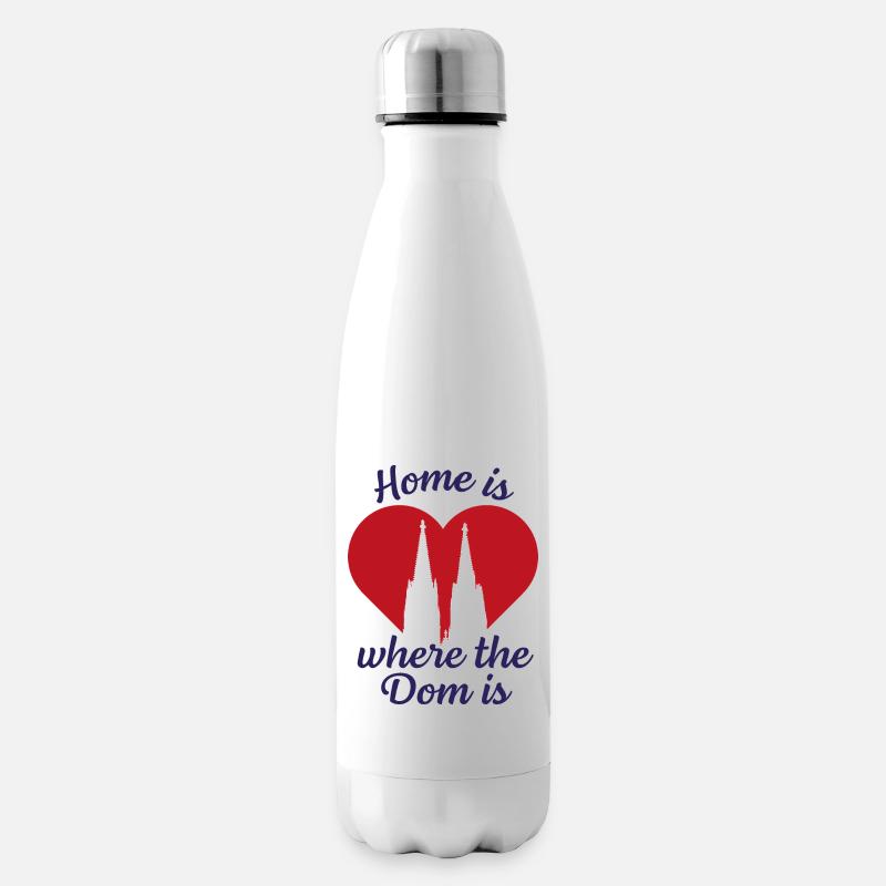 Home is where the Dom is - Isolierflasche - Weiß