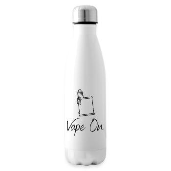 Vape On - Vaping - Dampfen - Dampfmaschine - Isolierflasche - Weiß - Rechts