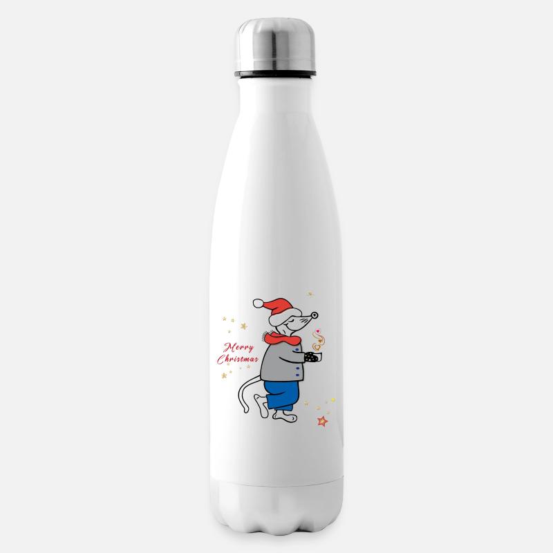 Merry Christmas, Advent - Isolierflasche - Weiß