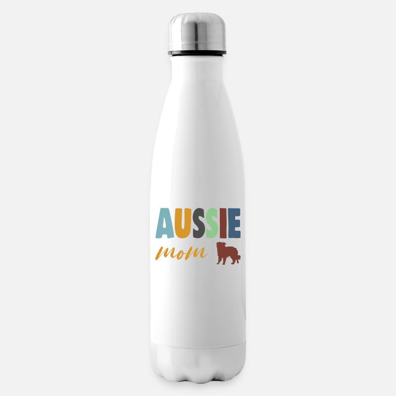 aussie mom - Isolierflasche - Weiß