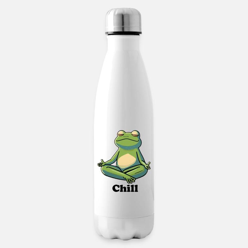 Grenouille réfrigérée - Bouteille isotherme - blanc