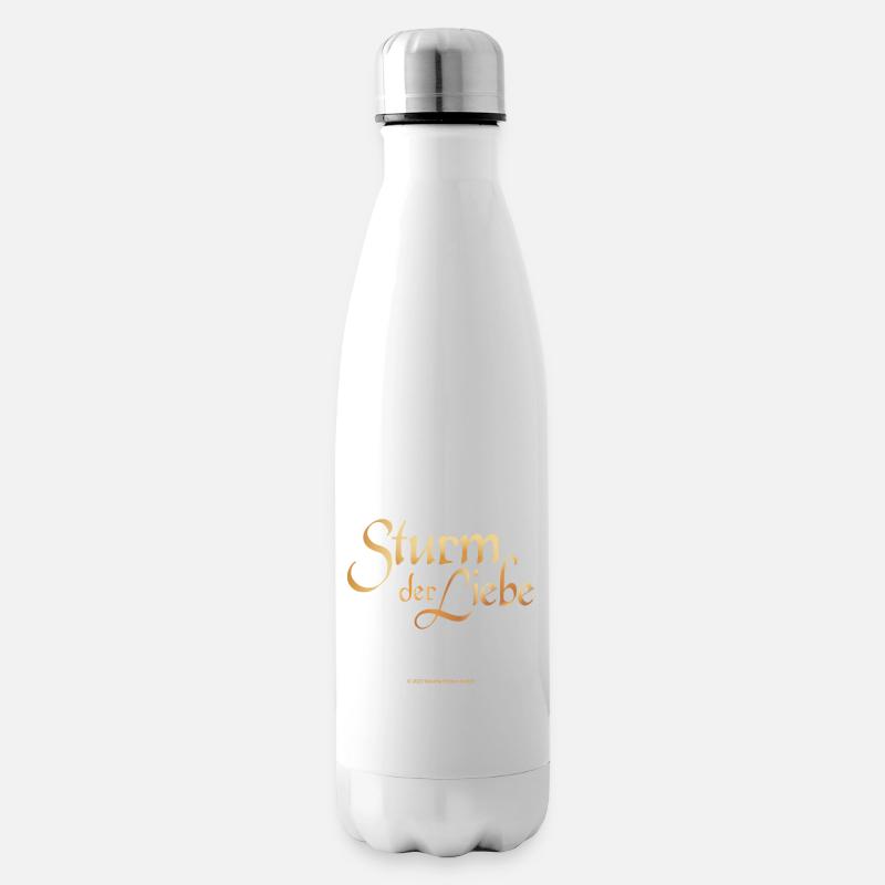 Sturm Der Liebe Schriftzug Logo Titel - Isolierflasche - Weiß