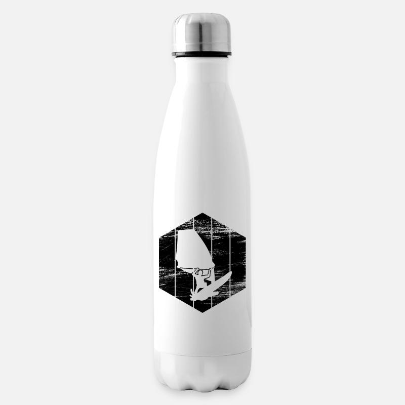 Windsurfer Skizze - Isolierflasche - Weiß