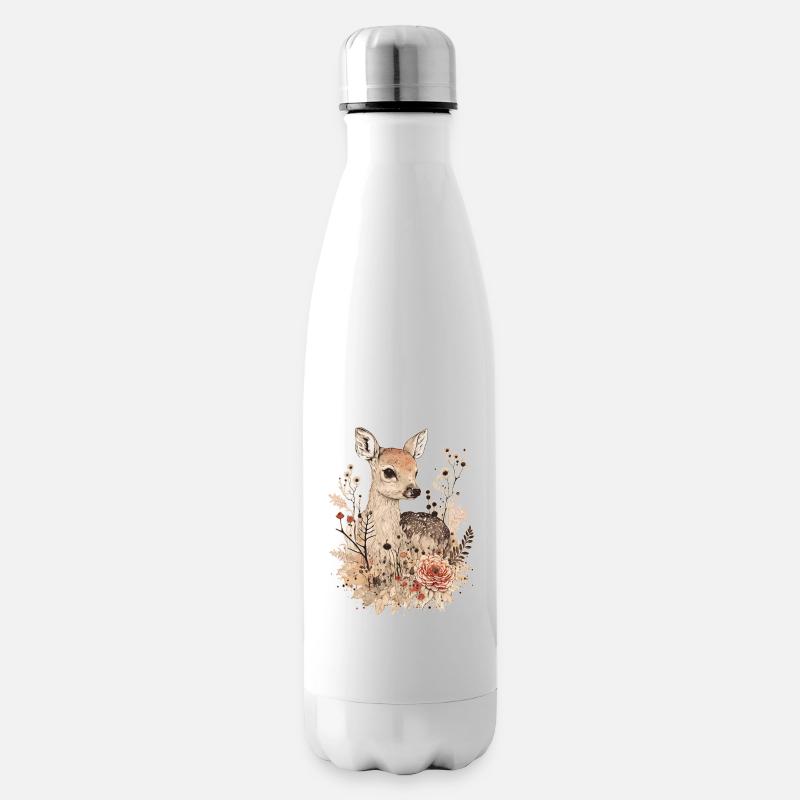 Reh Rehkitz - Isolierflasche - Weiß