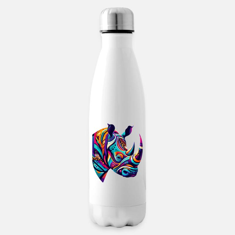Nashorn - Isolierflasche - Weiß