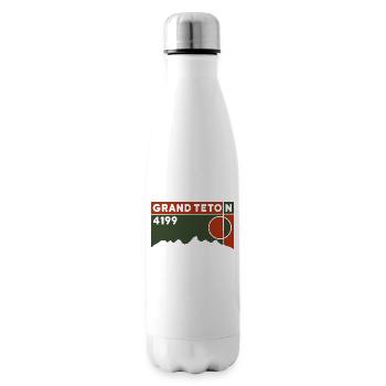 Souvenir de la visite de la montagne de Grand Teton Climb - Bouteille isotherme - blanc - Droite