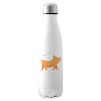 Spirit Animal Pig - Insulated Water Bottle - white - Right