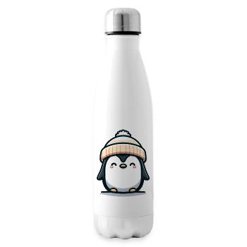 cute penguin - Insulated Water Bottle - white - Right