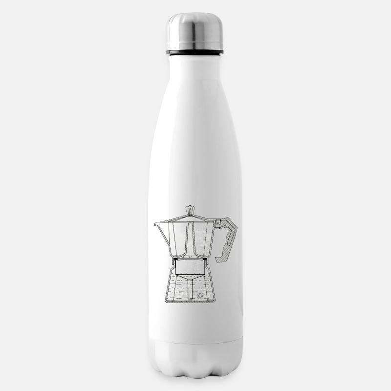 Mocca Espressokocher - Isolierflasche - Weiß