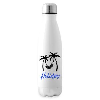 Vacances Relax Palms1 - Bouteille isotherme - blanc - Droite