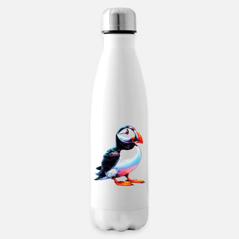 Papageitaucher - Isolierflasche - Weiß