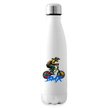 Vélo BMX - Bouteille isotherme - blanc - Droite
