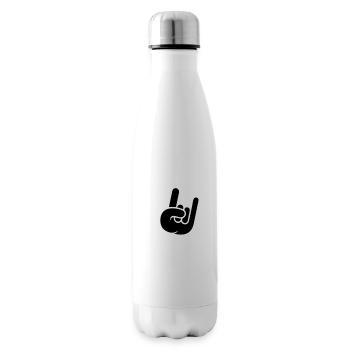 Heavy Metal Hard Rock Graffiti Hörner Handgeste - Isolierflasche - Weiß - Rechts